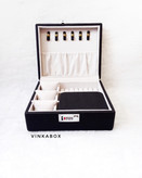 نمای روبرو عکس جعبه جواهرات رمزدار مشکی